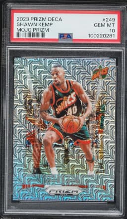 2023 #249 Shawn Kemp PSA 10 Panini Prizm Deca Basketball