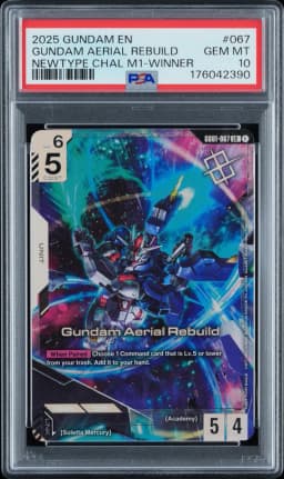2025 #067 Gundam Aerial Rebuild PSA 10 Gundam Promos