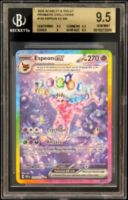 2025 #155 Espeon ex SIR BGS 9.5 TCG Scarlet & Violet Prismatic Evolutions