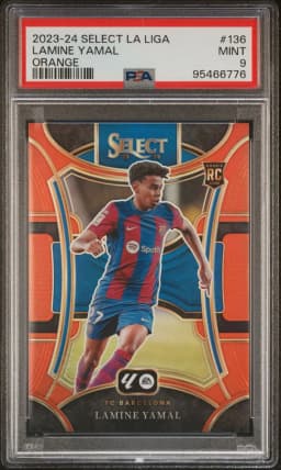 2023 #136 Lamine Yamal PSA 9 Panini Select La Liga