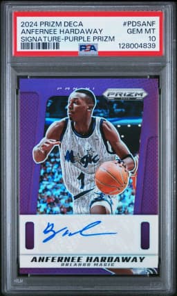 2024 #PDSANF Anfernee Hardaway PSA 10 Panini Prizm Deca Signatures