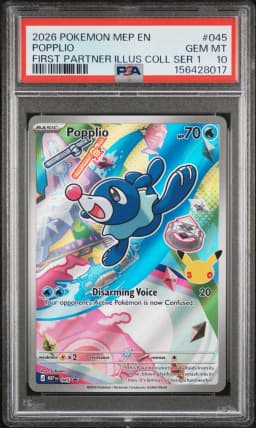 2026 #045 Popplio PSA 10 Mep EN-Me Black Star Promo