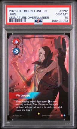 2026 #226* Jhin - Virtuoso PSA 10 Riftbound: League of Legends Unl-Unleashed