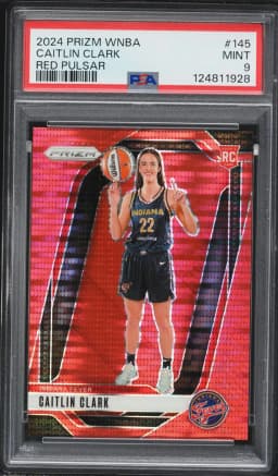 2024 #145 Caitlin Clark PSA 9 Panini Prizm WNBA Basketball