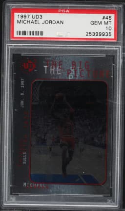 1997 #45 Michael Jordan PSA 10 UD3 Basketball