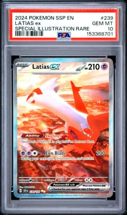 2024 #239 Latias EX PSA 10 Ssp EN-Surging Sparks
