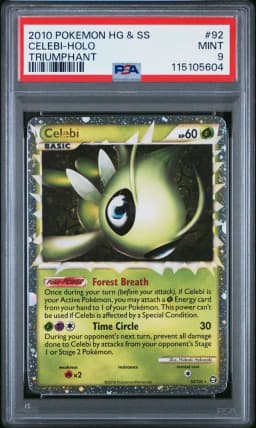 2010 #92 Celebi-Holo PSA 9 Heartgold & Soulsilver Triumphant