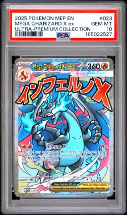 2025 #023 Mega Charizard X EX PSA 10 Mep EN-Me Black Star Promo