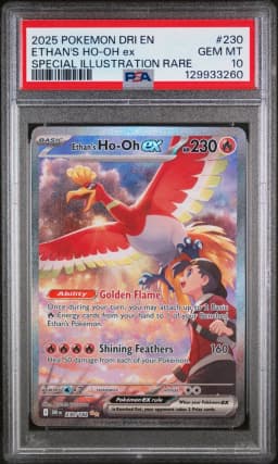 2025 #230 Ethan's HO-Oh EX PSA 10 Dri EN-Destined Rivals