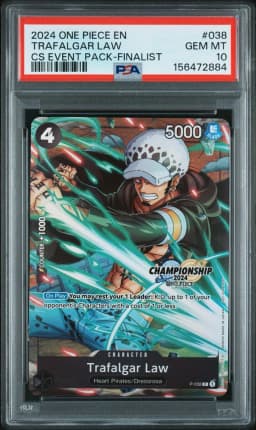 2024 #038 Trafalgar Law PSA 10 One Piece Championship 2024 Event Pack