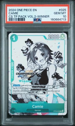 2024 #025 Camie PSA 10 One Piece Championship 2024 Top Player Pack Vol.2