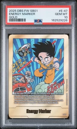 2025 #E-47 Energy Marker PSA 10 Dragon Ball Super Card Game Fusion World Manga Booster 01