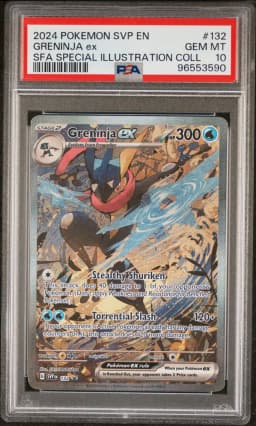 2024 #132 Greninja EX PSA 10 Shrouded Fable Special Illustration Collection Pokemon Svp EN-SV Black Star Promo Pokemon