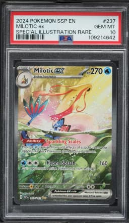 2024 #237 Milotic EX PSA 10 Ssp EN-Surging Sparks Pokemon