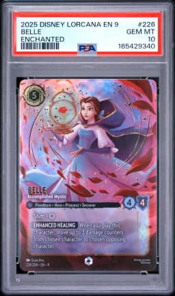 2025 #226 Belle - Accomplished Mystic PSA 10 Disney Lorcana EN 9-Fabled