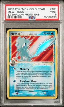 2006 #101 Mew-Holo Gold Star PSA 9 EX Dragon Frontiers