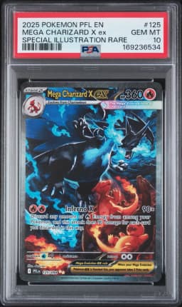 2025 #125 Mega Charizard X EX PSA 10 Pfl EN-Phantasmal Flames
