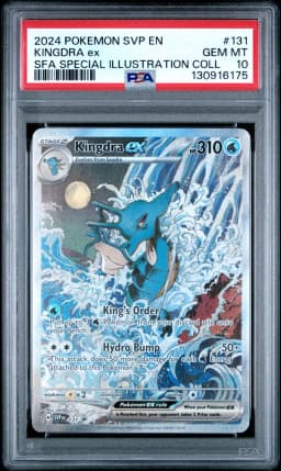 2024 #131 Kingdra EX PSA 10 Svp EN-SV Black Star Promo