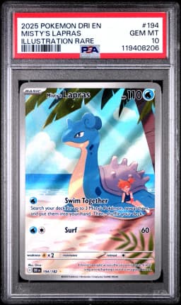 2025 #194 Misty's Lapras PSA 10 Dri EN-Destined Rivals