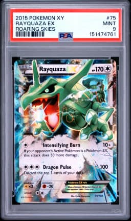 2015 #75 Rayquaza EX PSA 9 XY Roaring Skies