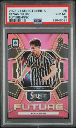 2023 #5 Kenan Yildiz PSA 10 Panini Select Serie A Select Future