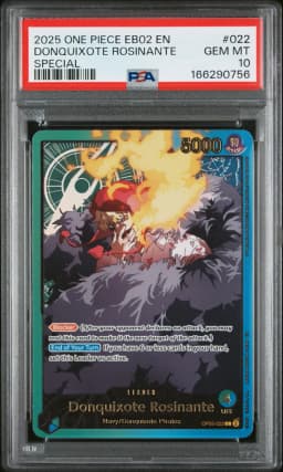 2025 #022 Donquixote Rosinante PSA 10 One Piece EB02-Extra Booster -Anime 25th Collection-