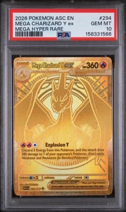 2026 #294 Mega Charizard Y EX PSA 10 Asc EN-Ascended Heroes