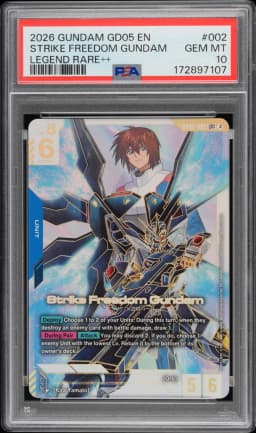2026 #002 Strike Freedom Gundam PSA 10 Gundam GD05-Freedom Ascension