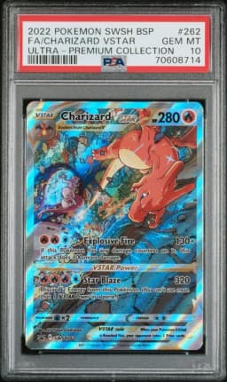 2022 #262 Full Art/Charizard Vstar PSA 10 Swsh Black Star Promo Pokemon