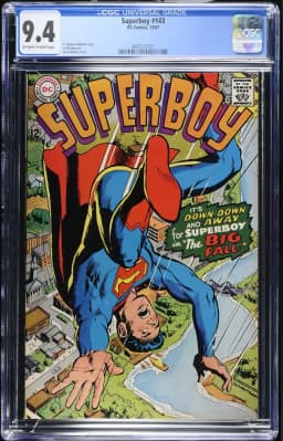 1967 Superboy #143 CGC 9.4 DC Comics