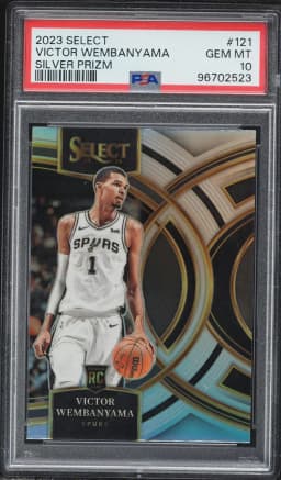 2023 #121 Victor Wembanyama PSA 10 Panini Select Basketball
