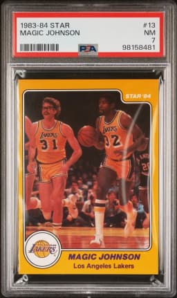 1983 #13 Magic Johnson PSA 7 Star