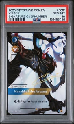 2025 #308* Viktor - Herald of the Arcane PSA 10 Riftbound: League of Legends Ogn-Origins
