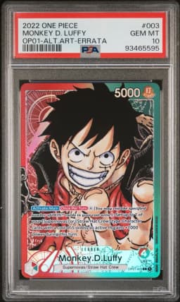2022 #003 Monkey D. Luffy PSA 10 OP01-Romance Dawn One Piece