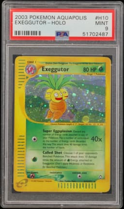 2003 #H10 Exeggutor-Holo PSA 9 Aquapolis