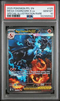 2025 #125 Mega Charizard X EX PSA 10 Pfl EN-Phantasmal Flames