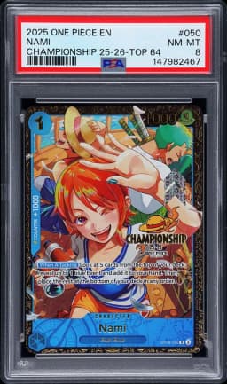 2025 #050 Nami PSA 8 Promos One Piece