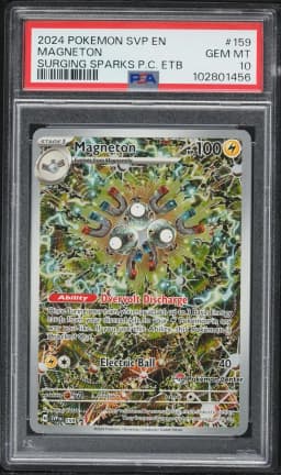 2024 #159 Magneton PSA 10 Svp EN-SV Black Star Promo Pokemon