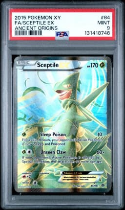 2015 #84 Full Art/Sceptile EX PSA 9 XY Ancient Origins