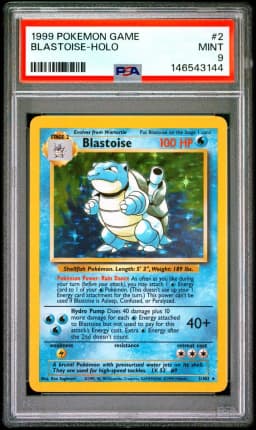 1999 #2 Blastoise-Holo PSA 9 Game