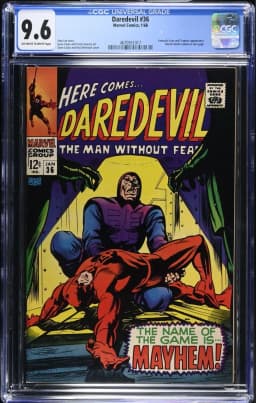 1968 Daredevil #36 CGC 9.6 Marvel Comics
