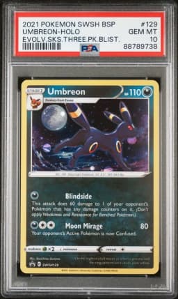 2021 #129 Umbreon-Holo PSA 10 Swsh Black Star Promo Pokemon