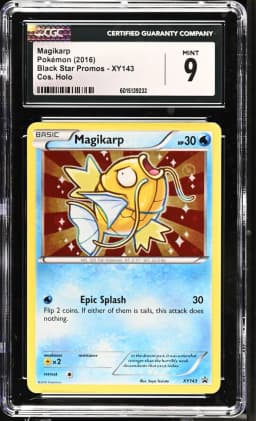 2016 #XY143 Magikarp CGC 9 Black Star Promos - XY - English