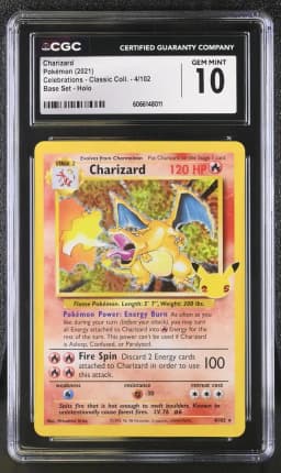2021 #4 Charizard CGC 10 Celebrations - Classic Collection - English