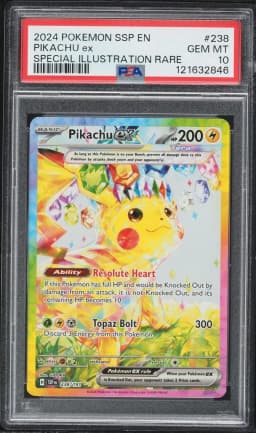 2024 #238 Pikachu EX PSA 10 Ssp EN-Surging Sparks Pokemon