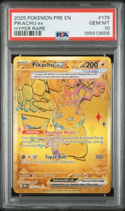 2025 #179 Pikachu EX PSA 10 Pre EN-Prismatic Evolutions