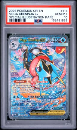 2026 #116 Mega Greninja EX PSA 10 Cri EN-Chaos Rising