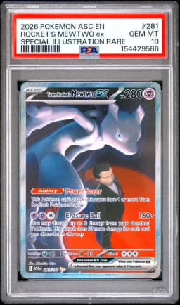 2026 #281 Team Rocket's Mewtwo EX PSA 10 Asc EN-Ascended Heroes