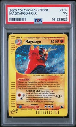2003 #H17 Magcargo-Holo PSA 7 Skyridge