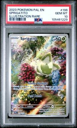 2023 #196 Sprigatito PSA 10 Pal EN-Paldea Evolved
